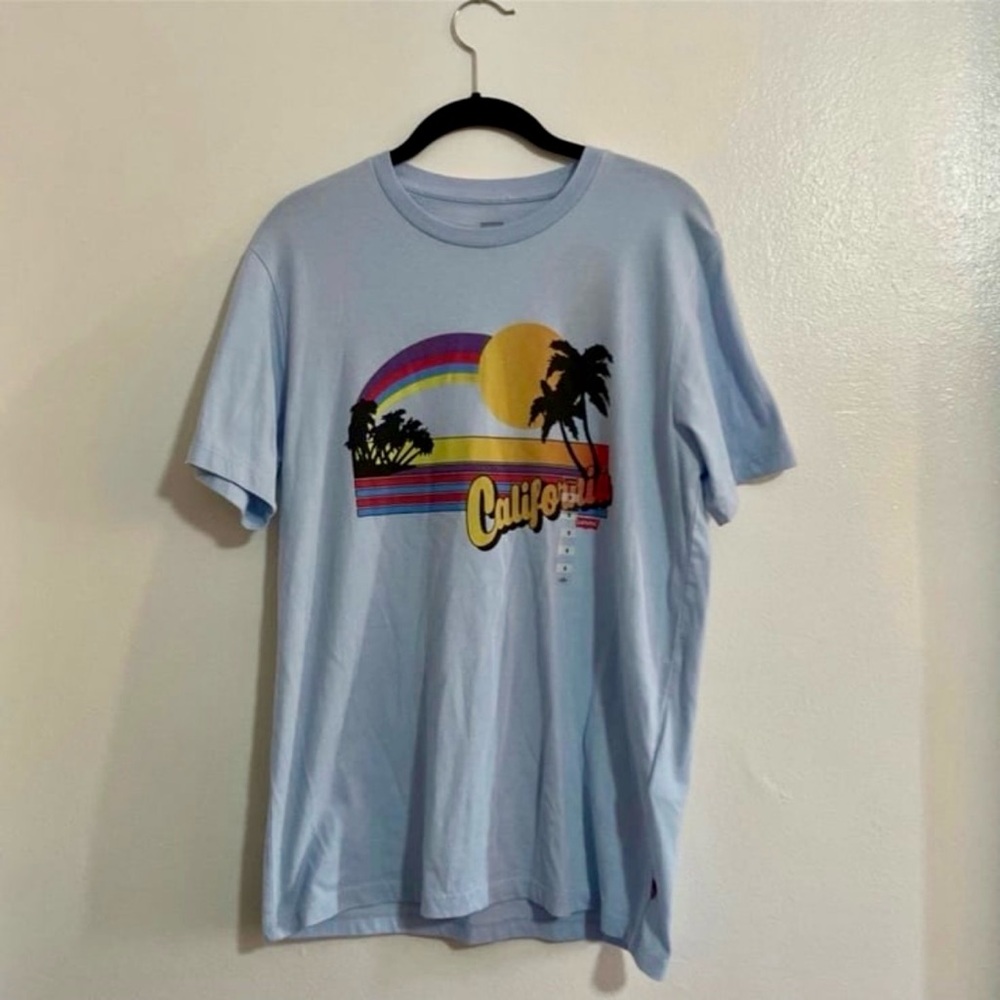 Levi’s Men’s California Blue Short Sleeve Graphic T Shirt